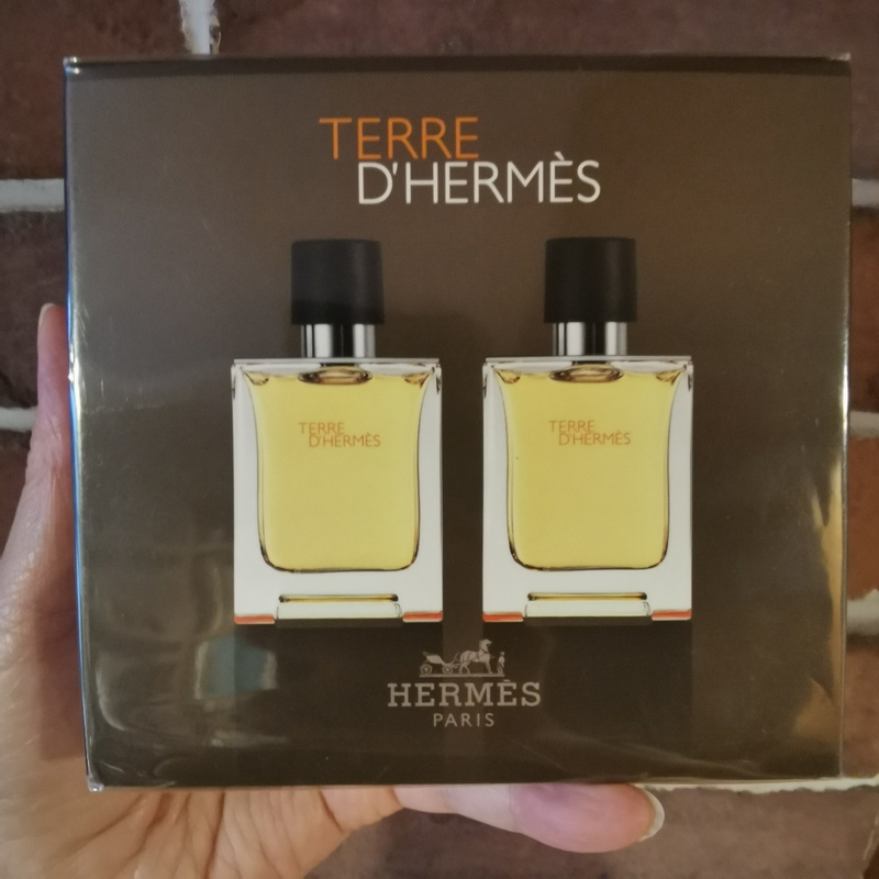Terre D' Hermes Hermès Earth/Woody Tone, Calm and Fresh Men's Unisex Perfume 50ml*2
