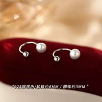 Серебряные серьги из жемчуга, серебро 925 пробы