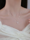 999 스털링 실버 나비 목걸이 2025 New Hot Light Luxury High-End Girls Niche Design Collarbone 체인