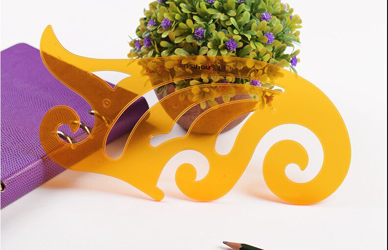 Golden monkey curve template 20 25 30 35cm curve board comic design curve ruler drawing template