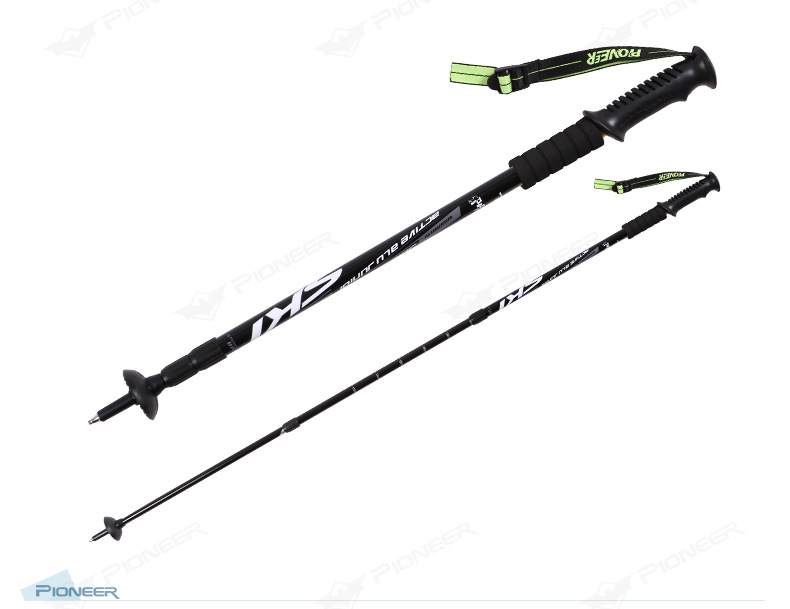 Trailblazer ngoài trời trekking cực nhôm siêu nhẹ ba phần mía hấp thụ kính thiên văn đi bộ nạng cao tuổi leo núi - Gậy / gậy gậy ba chân để điện thoại
