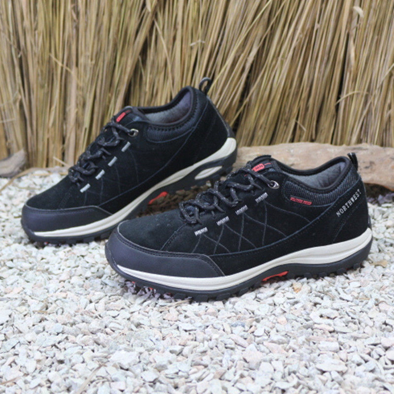 Break Code Flush flush Genuine Leather Low Gang Shock Absorbing Outdoor Sneakers Anti Slip Wear and Tourism hiking Hiking Shoes 39 yards 