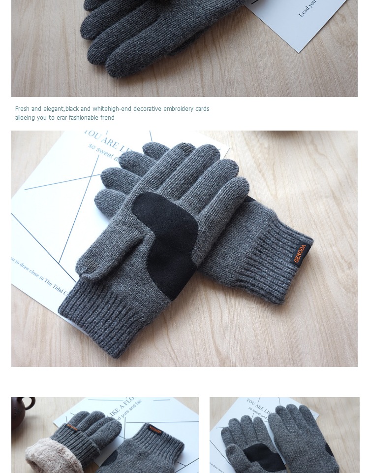 Gants pour homme GENODA    en de laine - Ref 2781253 Image 14