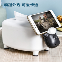 Creative Tissue Box Fun Cute Cartoon 2021 New Home Tea Table Dining Room Dining Room Teen Living Room Pumping Paper