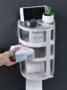 Wall-mounted powder room tissue box Waterproof non-perforated toilet paper box storage rack Toilet toilet paper box Creative roll toilet paper rack