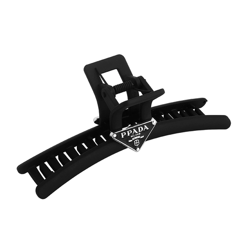 Черная матовая элитная большая заколка для волос, заколка-крабик, акула