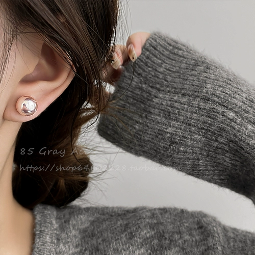 Небольшие дизайнерские серьги из жемчуга, яркий броский стиль, серебро 925 пробы