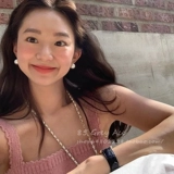 Небольшие серьги из жемчуга, 2025 года, премиум класс, легкий роскошный стиль