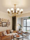French-Style Mid-Century Living Room Chandelier, Main Light for the Hall, 2026 New Model, High-End American Retro Style Bedroom and Dining Room Lighting Fixtures