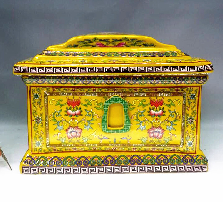 Jingdezhen Ceramic Large Urn for Ashes, Funeral Supplies, Coffin, Funeral Items, Urn for Ashes, Square Urn for Ashes Jingdezhen Ceramic Large Urn for Ashes, Funeral Supplies, Coffin, Funeral Items, Urn for Ashes, Square Urn for Ashes