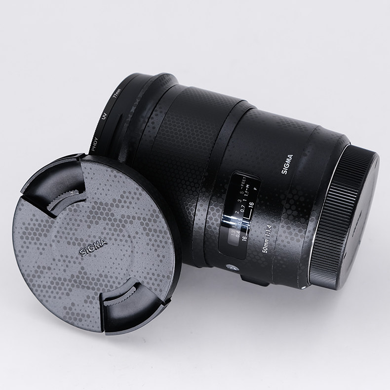 Защитная пленка для экрана фотокамеры 美本堂 适用于适马50f1.4佳能ef口镜头保护贴膜art碳纤维贴纸贴皮迷彩3m Mebont