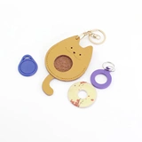 Оригинальный кожаный милый картхолдер, чехол для проездного, из натуральной кожи