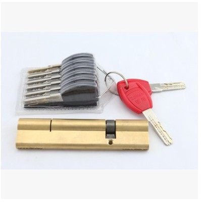 All copper lock core anti-theft door ultra-B lock core double row anti-theft door lock core ultra-length 115 120 130mm