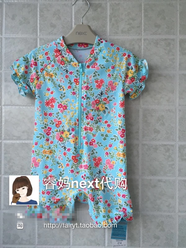 T [spot] Quần áo trẻ em NEXT 18 nữ mùa hè bé gái bé trai chia đôi áo tắm chống nắng áo tắm pettiskirt