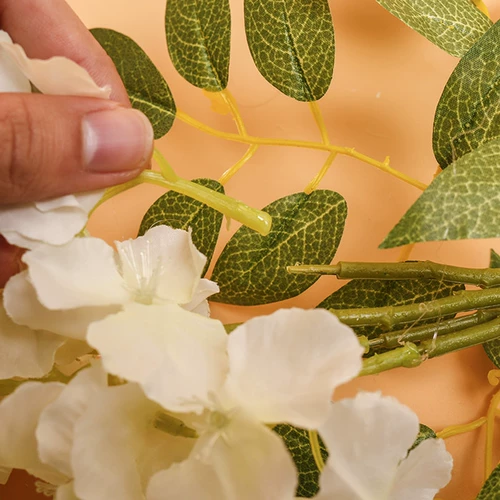 Симуляция глицерия Цветок фиолетовой фиолетовый потолочный цветок и виноградный внутренний интерьер виноградный виноградный висящий свадебный декоративные пластиковые винограды