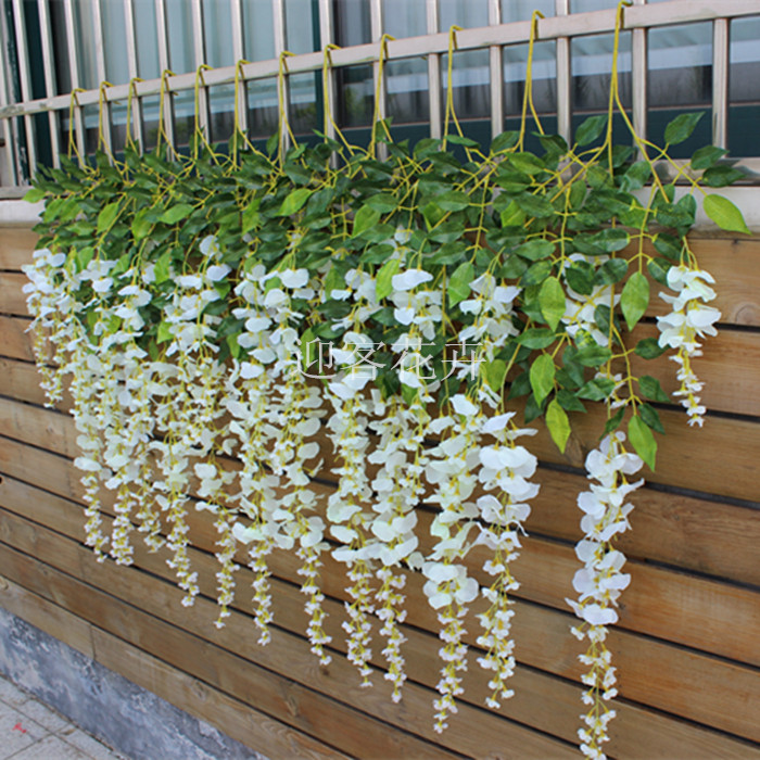 Mô phỏng Hoa Wisteria In màu Hoa đậu Trang trí đám cưới với Hydrangea Mô phỏng Sakura Chi nhánh đám cưới với Hoa Wisteria Hoa cẩm tú cầu - Hoa nhân tạo / Cây / Trái cây hoa giả để bàn