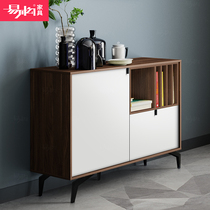 Easy-to-construct bedroom side cabinet Nordic simple solid wood locker integrated living room economical office study entrance cabinet