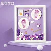 Сплошное деревянная рама фиолетовое дно+фиолетовая краска+бренд+легкая теплое+наклейка «Пурпурная фантазия»