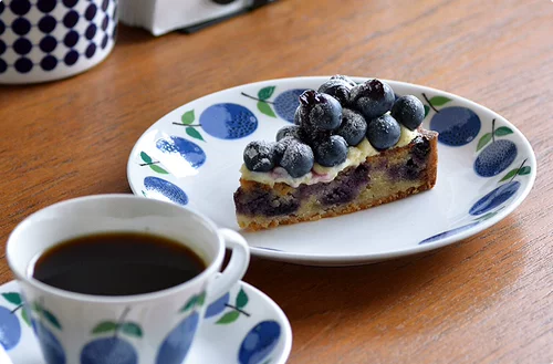 Специальная шведская кофейная чашка Gustavsberg Prunus Blue Plum, чайные чашки и тарелки