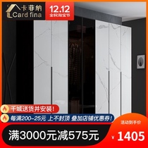Modern minimalist bedroom home wardrobe Nordic light luxury panel wardrobe custom cabinet three-door wardrobe