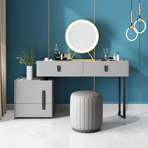 Light luxury dressing table bedroom small apartment makeup table women Net red ins style modern simple Nordic dressing table with lights