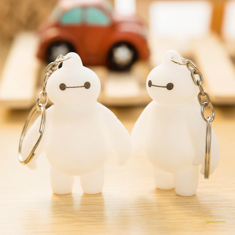 Cartoon white dude keys keys ring keyboard car hanging car handset student giftGifts children's prize