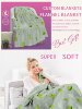 Cartoon flannel blanket, cute frog blanket, soft and skin-friendly bed, sofa, air conditioner, four-season warm shawl blanket