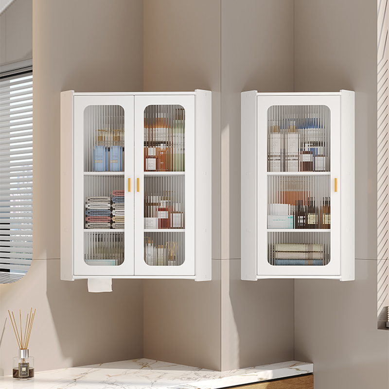 Bathroom Corner Shelf Wall-Mounted Bathroom Corner Cabinet Cosmetic Storage Cabinet Waterproof No Drilling Required Bathroom Corner Shelf Wall-Mounted Bathroom Corner Cabinet Cosmetic Storage Cabinet Waterproof No Drilling Required