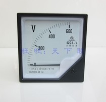 Customized power distribution cabinet panel meter 42C3 pointer DC voltmeter 300V 450v 600V mechanical meter head