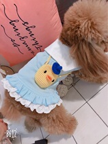 Pet backpack Teddy schoolbag small dog shoulder self-backpack small dog out carrying bag selling cute artifact