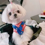 Демисезонная клубника, хлопковый трикотажный джинсовый сарафан, жилет, домашний питомец, кошки и собаки