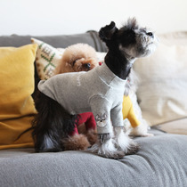 Cotton base shirt Dog Cat Small Dog Puppy Teddy Clothes Pet Bears Bobi Bear Bo Mei Autumn and Winter