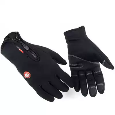 Clearance outdoor men and women full finger touch screen gloves cold and warm windproof waterproof riding skiing sports gloves