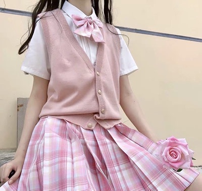 taobao agent [Fairydream spot] National brand JK uniforms do not lose W-Uniform salted strawberry skirt