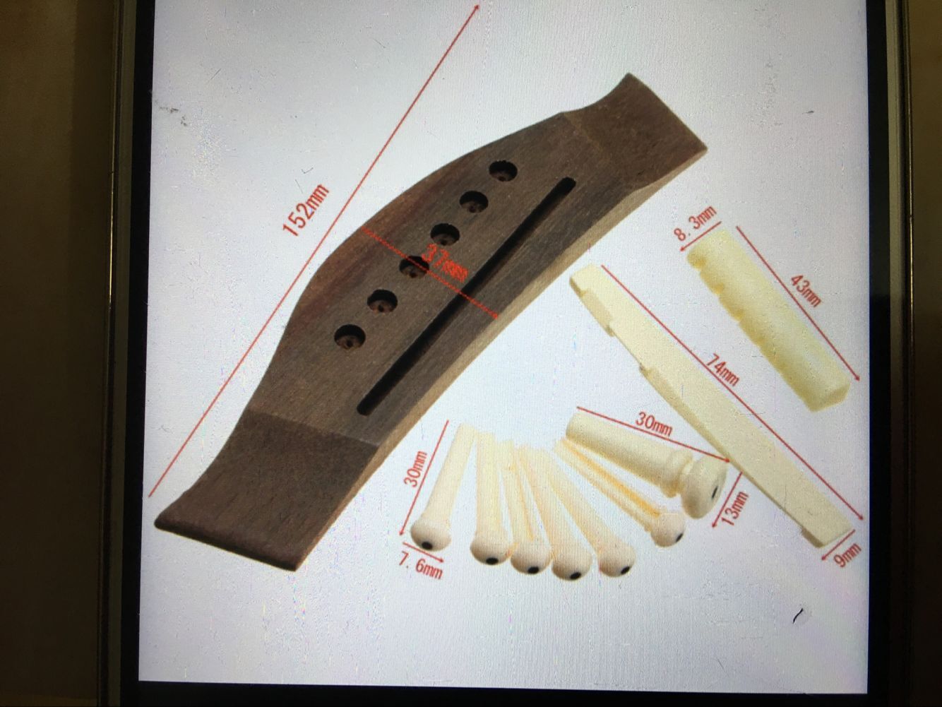 Acoustic guitar down code Acoustic guitar bridge Acoustic guitar code Acoustic guitar down string pillow set Xylophone code