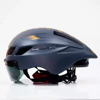 Bicycle Helmet Integrated mountain road pneumatic goggles TT broken wind iron three timing helmet