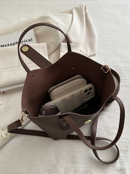 小众设计包包女2024新款简约百搭手提翅膀包高级质感菜篮子水桶包