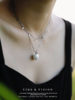 YIHE original design Apple Christmas daily versatile fresh summer fruit style ceramic titanium steel necklace