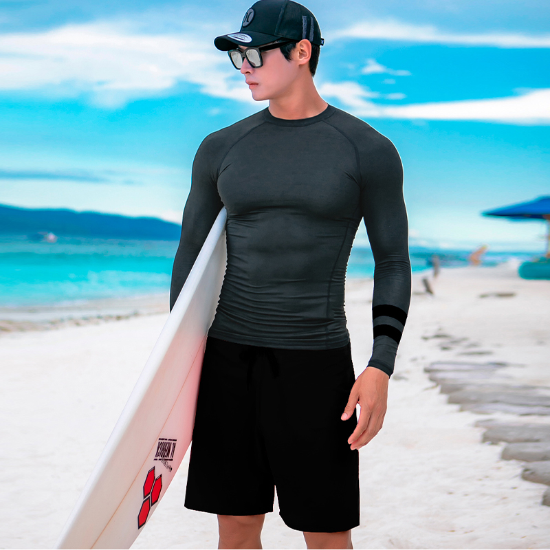 Wetsuit men's top sunscreen quick-drying snorkeling suit surfing suit long-sleeved trousers swimsuit jellyfish suit swimming suit