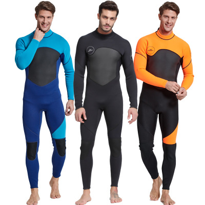 Shark Batter specialized diving suit 3mm male conglomerate long sleeve snorkeling thicker warm large sun - protective swimsuit deep dive
