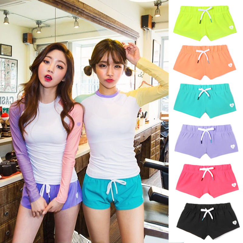 Beach pants women loose large size quick-drying hot spring flat angle swimming trunks Snorkeling swimming wetsuit seaside vacation shorts women