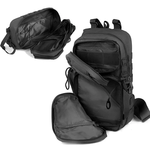 Тактическая универсальная сумка через плечо, вместительная и большая нагрудная сумка, сумка на одно плечо, износостойкая водонепроницаемая сумка