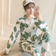 Mùa xuân và mùa thu Bộ đồ ngủ kimono của phụ nữ mùa hè cotton dài tay phần mỏng Bộ đồ dịch vụ tại nhà dễ thương của Nhật Bản có thể được mặc