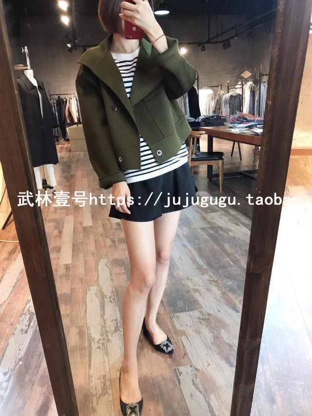Hàng hóa tốt thua lỗ! Đẹp trai thời trang lớn ve áo đôi phải đối mặt với chiếc áo khoác ngắn cashmere mẫu áo khoác đẹp