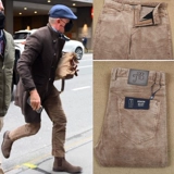 Вельветовые бархатные штаны, свободный прямой крой, в американском стиле