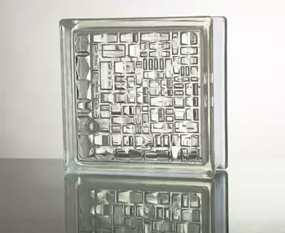 Jinghua hollow glass brick mosaic pattern powder room wall brick partition bathroom entrance background wall factory direct sales