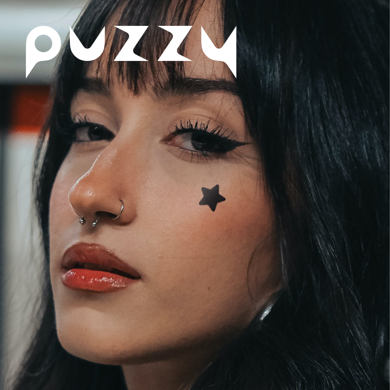 Puzzy Black Star Acne Patches Are Cute, Sweet, and Cool, Concealing Acne Marks, Isolating and Eliminating Acne, Can Be Applied with Makeup, 32 Pieces/Box