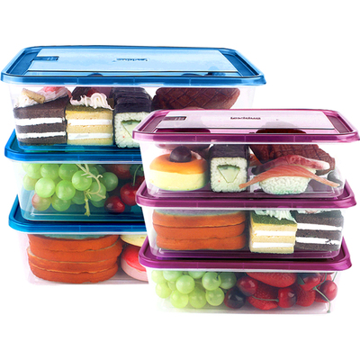 【乐亿多】保鲜盒冰箱用收纳盒6件套