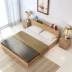 Hiện đại nhỏ gọn tấm giường 1.2 m 1.5 m 1.8 m giường đôi tatami hộp cao lưu trữ giường gỗ nối giường hộp đẹp Giường