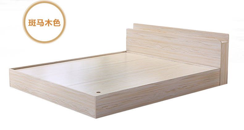 Hiện đại nhỏ gọn tấm giường 1.2 m 1.5 m 1.8 m giường đôi tatami hộp cao lưu trữ giường gỗ nối